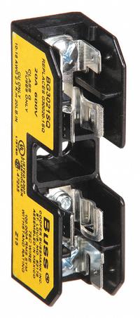 BUSSMANN Fuse Block: Open Block Design, 1 Pole, 600 V AC, Quick Connect/Screw, Non-Indicating (MPN BG3021SQ). Key specifications — Brand: BUSSMANN.