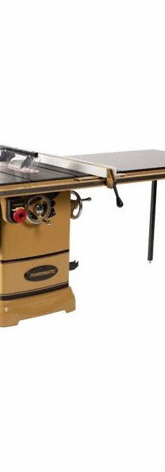 POWERMATIC Table Saw: 115 V AC Volt, 20 A Current, 10 in Blade Dia., 3,450 RPM Max. Blade Speed (MPN PM1000T). Key specifications — attr1170561: POWERMATIC; attr1190182: PM1000T.