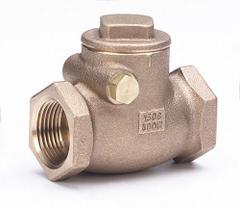 MILWAUKEE VALVE Swing Check Valve: Swing, Inline Valve Body, 1 in Pipe Size, FNPT x FNPT, Bronze (MPN 510T 1). Key specifications — Brand: MILWAUKEE VALVE.