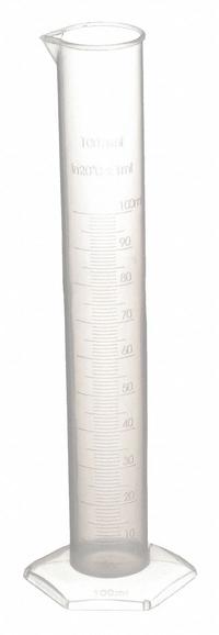 APPROVED VENDOR Graduated Cylinder: Polypropylene, 100 mL, 3.4 fl oz, To Deliver (TD), Hexagon (MPN 5PTJ5). Key specifications — attr1370610: Hexagon; attr1370612: Colorless; attr1370591: To Deliver (TD); attr1370582: APPROVED VENDOR.
