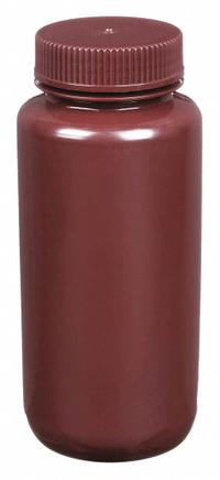 APPROVED VENDOR Reagent Bottle: HDPE, 500 mL, 16.9 fl oz, Closure Included, Amber, 53-415 mm (MPN 6FAN8). Key specifications — Brand: APPROVED VENDOR; Graduated: No; Body Color: Amber.