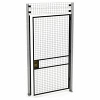 HUSKY RACK & WIRE Swing Door: 8 ft H x 4 ft W x 1 3/4 in D, Black, Powder-Coated (MPN V220408-094). Key specifications — attr1283297: Powder-Coated; attr1283316: Steel; attr1283323: Right; attr1283313: Yes; attr1283333: HUSKY RACK & WIRE.