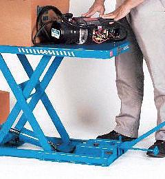 BISHAMON Scissor Lift Table: Manual, 550 lb Load Capacity, 28 in Max Lifting Ht, 32 in Platform Lg (MPN X-25C). Key specifications — Brand: BISHAMON; Lift Mechanism: Hydraulic.