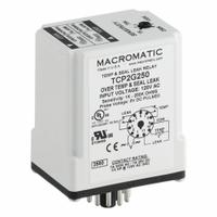 MACROMATIC Seal/Temp Relay: Socket Mounted, 7 A Current Rating, 120V AC, Single Channel Channels (MPN TCP2G250-G). Key specifications — Manufacturer Part Number: TCP2G250-G; Brand: MACROMATIC.