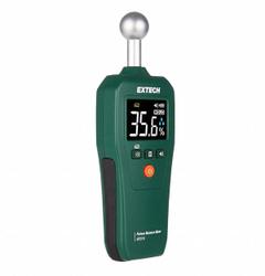 EXTECH Moisture Meter: Digital, LCD with Backlight, Pinless (MPN MO57A). Key specifications — Display Type: Digital; Features: Adjustable Alerts; Compatible Material: Wood; Digital Display Screen Type: LCD with Backlight; Brand: EXTECH.