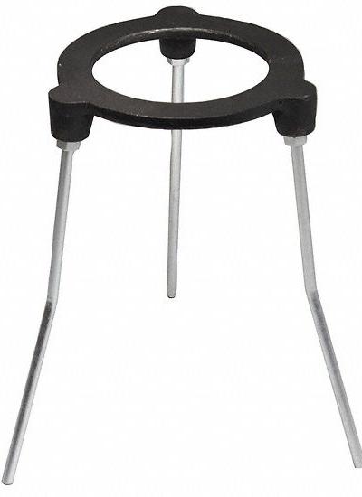 COLE-PARMER Tripod Stand: Cast Iron, 3 1/2 in Rod Dia, 6 in Overall Lg, 3 1/2 in Overall Wd - Lab Support Stands without Rods