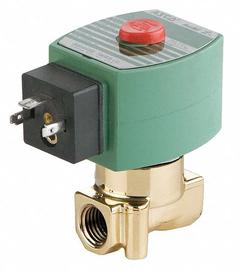 REDHAT Solenoid Valve: 2-Way, Normally Closed, 1/4 in Pipe Size, 110V AC/120V AC, High Flow, DIN (MPN SD8262H212). Key specifications — Pipe Size: 1/4 in; Voltage: 110V AC; Brand: REDHAT.