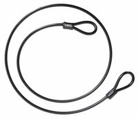 ABUS Security Cables: Straight Cable, 32 3/4 ft Lg, 25/64 in Cable Dia, Black (MPN 10/1000 NON-COILED CABLE). Key specifications — Includes Chain Cover: No; Coating Material: Vinyl; Environment: Indoor and Outdoor; Brand: ABUS.
