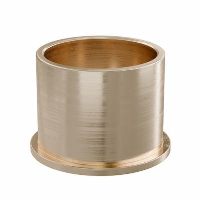 OILITE Flanged Sleeve Bearing: Bronze, SAE 841, 35 mm Bore, 40 mm OD, 32 mm Lg - Lubricated General Purpose Metallic Flanged Sleeve Bearings