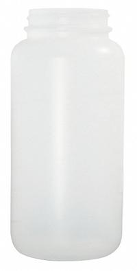 QORPAK Bottle: HDPE, 950 mL, 32 fl oz, Natural, 53-400 mm, No Closure, No Closure, Sampling (MPN PLA-03321). Key specifications — Brand: QORPAK; Graduated: No; Body Color: Natural.