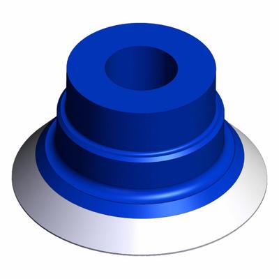 SMC Vacuum Pad: Flat, w/o Adapter, 35 mm Pad Dia, Food Grade Silicone Rubber - Flat Type Food-Safe Vacuum Pads