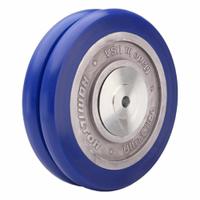 HAMILTON Caster Wheel: 8 in Wheel Dia., 2 in Wheel Wd, Polyurethane, 1,520 lb Load Rating, Aluminum (MPN W-820-SWC85-1/2). Key specifications — Brand: HAMILTON; Tread Shape: UltraGlide; Wheel/Tread Color: Blue.