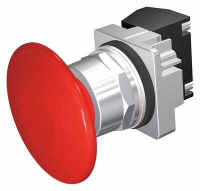 Siemens Mushroom Head Push Button: Non-Illuminated, Mushroom Head Profile, Non-Metallic - Mushroom-Head Push Buttons