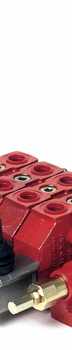 BUCHER HYDRAULICS Lever Operated Sectional Valve: Four-Way / Three Positions, Tandem Center (MPN HDM11P/4). Key specifications — attr1017968: BUCHER HYDRAULICS; attr1017969: Tandem Center; attr1018005: Spring Center to Neutral.