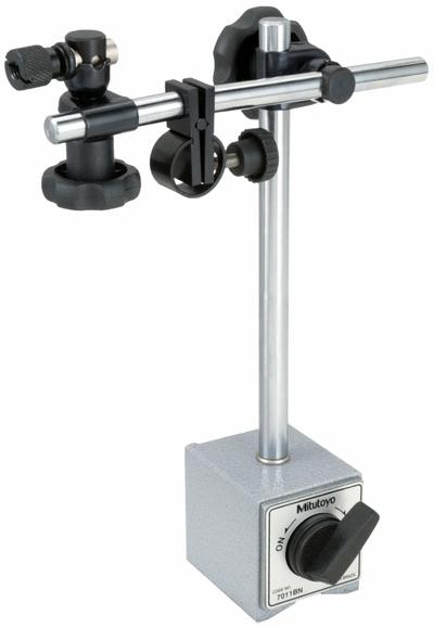 MITUTOYO Magnetic-Base Indicator Holder: Magnetic-Base Indicator Holder, Rigid Arm - Magnetic Base Indicator Holders