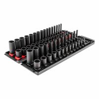 TEKTON Impact Socket Set: 1/4 in Drive Size, 58 Pieces, (29) 12-Point, (29) 12-Point, Metric/SAE (MPN SID90205). Key specifications — attr1204251: TEKTON; attr1215453: 1/4 in; attr1215454: 4 mm to 17 mm; attr1224229: Friction.