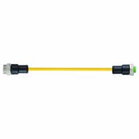 Cordset: 7/8" Male Straight x Female Straight, 5 Pins, Yellow, PVC, 5 m Cable Lg, 16 AWG Wire Size (MPN 7700-A5A01-UBD0500). Key specifications — Cable Jacket Color: Yellow; Cable Jacket Material: PVC; IP Rating: IP68; Wire Size: 16 AWG; Brand: MURRELEKTRONIK.