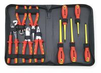 WESTWARD Insulated Tool Kit: Insulated, 10 Total Pcs, Tool Case (MPN 1YXJ7). Key specifications — attr541600: (1) Tongue and Groove Pliers; attr541603: None; attr541599: None; attr541604: (1) Wire Stripper; attr541515: WESTWARD; attr548994: (2) Slotted Screwdrivers.