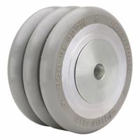 HAMILTON Caster Wheel: 6 in Wheel Dia., 3 in Wheel Wd, Polyurethane, 2,000 lb Load Rating, Aluminum (MPN W-630-SWC95-1). Key specifications — Brand: HAMILTON; Tread Shape: UltraGlide; Wheel/Tread Color: Gray.