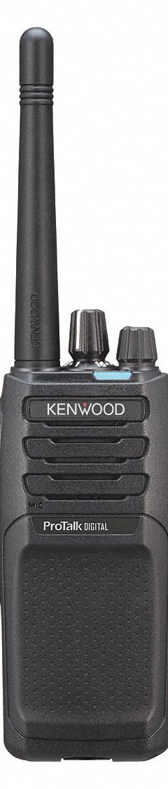 KENWOOD Handheld Two Way Radio: NX-P1000 Series, VHF, Analog and Digital, NXDN, 5 W, 64 Channels (MPN NX-P1200NVK). Key specifications — FCC License Required: Yes.