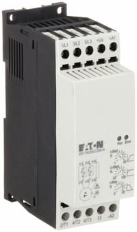 EATON Soft Start: 480V AC, 11 A Output Current, No Bypass, NEMA 1, 60/50 Hz, Three Phase (MPN DS7-342SX012N0-N). Key specifications — Control Voltage: 120-230V AC; Manufacturer Part Number: DS7-342SX012N0-N.