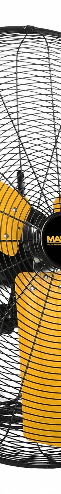 MASTER Mounted Fan: 24 in Blade Dia, 120V AC, 1/3 hp Motor HP, Wall Mount, Oscillating, Bracket (MPN MAC-24WOSC). Key specifications — Brand: MASTER; Voltage: 120V AC; Number of Speeds: 3; Fan Mounting Location: Wall; Oscillation: Oscillating; Mounting Type: Bracket.