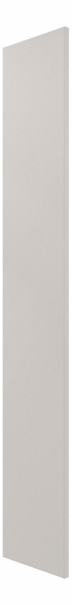 HADRIAN Pilaster: Solid Plastic HDPE, Plastic, Bone, 80 1/2 in Ht, 9 in Wd, 1 in Thick (MPN X41009-213). Key specifications — Door Swing: Right Hand In/Left Hand Out; Brand: HADRIAN; Color: Bone; Finish/Texture: Plastic.