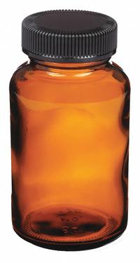 KIMBLE Packaging Bottle: 125 mL, Closure Material: Phenolic – Closure Liner Material: Pulp/Vinyl Cap (MPN 5220438C-21). Key specifications — attr1370671: KIMBLE; attr1370712: No; attr1370699: None; attr1370703: Amber; attr1370700: 38-400 mm.