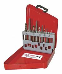 MALCO Screw Extractor Set: 10 Pc, Straight Flute, Size #1/#2/#3/#4/#5 (MPN SEK1). Key specifications — attr1030229: MALCO; attr1030235: #5; attr1030236: 1/4 in to 5/8 in; attr1030241: 19/64 in; attr1030246: SEK1; attr1075326: M3 to M15.