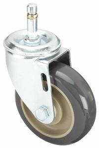 APPROVED VENDOR Stem Caster: Swivel, No Brake, 4 in Wheel Dia., 1 1/4 in Wheel Wd, 5 in Mounting Ht (MPN P12S-UP040D-SG1). Key specifications — attr1111099: APPROVED VENDOR; attr1111095: Gray; attr1176855: Swivel.