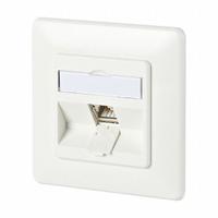 METZ CONNECT Wall Outlet: UP, GD-Zn (Zinc Die-Cast), IDC Connection x RJ45, 180° Mounting Angle (MPN 130B11D11002-E). Key specifications — Housing Material: GD-Zn (Zinc Die-Cast); Mounting Type: UP; Product Type: Wall Outlet; Connector Color: White; Connection Type: IDC Connection x RJ45.