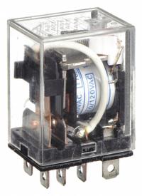 OMRON General Purpose Relay: Socket Mounted, 15 A Current Rating, 120V AC, SPDT, 8 Pins/Terminals (MPN LY1N-AC110/120). Key specifications — Brand: OMRON; Base Type: Square; Mounting Style: Plug-In; Pin Shape: Flat; Electrical Connection: Quick-Connect; Manufacturer Part Number: LY1N-AC110/120; Operating Current: 7 A at 24V DC (Inductive Load); Series: LY Series.