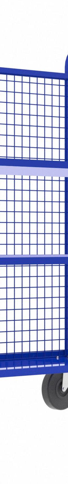 VALLEY CRAFT Cage Cart: 2,000 lb, Overall Dim. 57 in L x 30 in W x 68 in H, Adj, 2 Shelves, Rubber (MPN F89054VCBL). Key specifications — Caster/Wheel Configuration: (2) Rigid; Color: Blue; Shelf Adjustability: Adjustable; Brand: VALLEY CRAFT.
