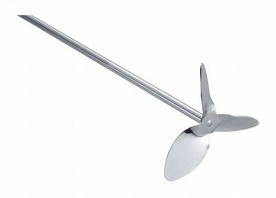 IKA Stirrer: Stirrer, 3/8 in Shaft Dia, 21 3/4 in Shaft Lg, 3 Blades, Propeller - Overhead Stirrer Impellers