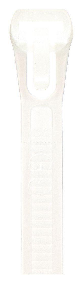 GRAINGER Cable Tie: Natural - All-Purpose Push-Release Cable Ties