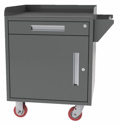 GREENE MANUFACTURING, INC. Mobile Cabinet Workbench: 30 in x 24 in, Steel - Mobile Cabinet Benches with Drawers & Shelves
