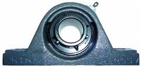 NTN Pillow Block Bearing: 2 3/8 in Bore, Cast Iron, Set Screws, 2 3/4 in Shaft Ht, 9.5 in Overall Lg (MPN UCP-2.3/8M). Key specifications — Brand: NTN; Maximum Speed: 2,500 RPM; Mounting Bolt Size: 5/8 in; System of Measurement: Inch.
