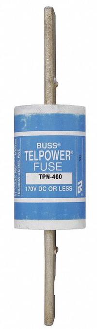 BUSSMANN Telecom Protection Fuse: TPN Series, Fast-Acting, Blade, 250 A, 170 V DC, 2 in x 8 5/8 in (MPN TPN-250). Key specifications — Series: TPN; Brand: BUSSMANN.