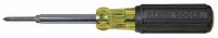 KLEIN TOOLS Multi-Bit Screwdriver: Phillips/Slotted Tip, #1/1/4 in/#2/3/16 in/5/16 in Tip Size (MPN 32559). Key specifications — attr1205339: Slotted: 3/16 in + 1/4 in; attr1205303: KLEIN TOOLS.