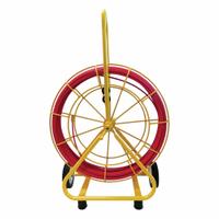 JAMESON Marked Fish Tape: 400 ft Lg, 24 in Case Dia, Round, Fiberglass, Frame Case, 1/4 in Tape Wd (MPN 6-14-400M). Key specifications — attr380234: JAMESON; attr380237: Frame.