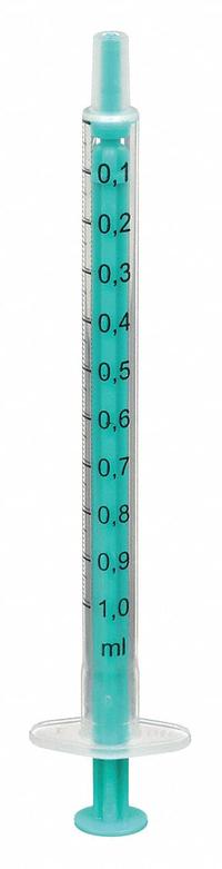 NORM-JECT All-Plastic Syringe: 1 mL Capacity - mL, Luer Slip, Polypropylene, Polypropylene, HDPE (MPN NJ-9166017-02). Key specifications — Attachment Type: Luer Slip; Plunger Material: HDPE; Sterile/Non-Sterile: Sterile; Tip Material: Polypropylene; Barrel Material: Polypropylene; Brand: NORM-JECT; Compatible Needles: Sharp, Tri-Bevel Needles; Includes Needles: No.