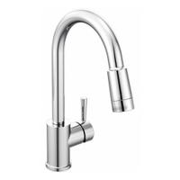 CFG Gooseneck Pull Out Kitchen Faucet: Edgestone, Brass, Single-Post, Deck, 1 Mounting Holes, Chrome (MPN 46201). Key specifications — Series: Edgestone; Brand: CFG.