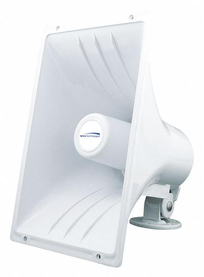 SPECO TECHNOLOGIES PA Weatherproof Speaker: Powered, 1-Way, 8 ohm Impedance - Horn Speakers