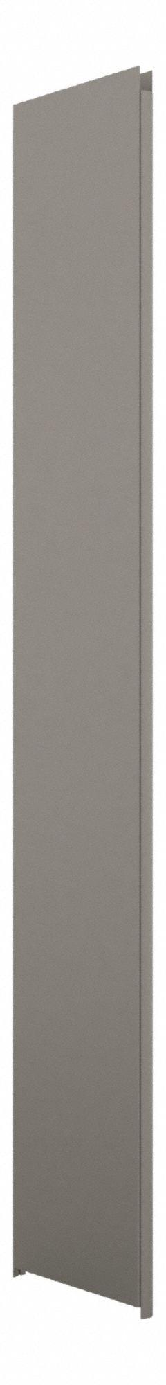 HADRIAN Pilaster: Stainless Steel, Powder-Coated, Light Gray, 82 in Ht, 14 in Wd, 1 1/4 in Thick (MPN 541014-535). Key specifications — Door Swing: Left Hand In/Right Hand Out; Brand: HADRIAN; Color: Light Gray; Finish/Texture: Powder-Coated.