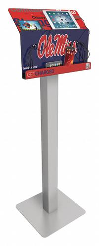 KWIKBOOST Device Charging Station: (4) 9 in Lightning/(4) 9 in Type C cables, 54 in Overall Ht (MPN KB99031). Key specifications — Includes: (4) 9 in Lightning; Brand: KWIKBOOST; Features: Tablet Shelf.