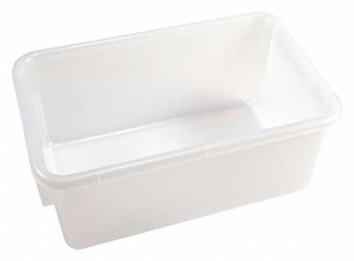 APPROVED VENDOR Tote Box: Rectangular, Polypropylene, 5.67 L, 12 in Overall Lg - Rectangular Lab Trays