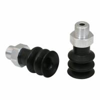 SCHMALZ Vacuum Pad Assembly: 2.5 Folds, G1/8 in, 19 mm Pad Dia, NBR, 55 A, Black, 28.6 mm Pad Ht (MPN 10.01.06.00026). Key specifications — attr1019168: 55 A; attr1019165: 10.01.06.00026; attr1019167: SCHMALZ; attr1019180: Black.