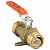 SHARKBITE Manual Two-Way Ball Valve: 3/4 in, Brass, Straight, Push x Push, Full Port Ball Port (MPN 24616LFG). Key specifications — Brand: SHARKBITE; Handle: Lever.