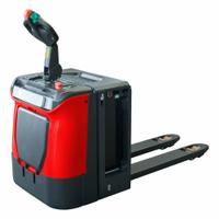 DAYTON Walkie Rider: 5,500 lb, 48 in L x 27 in W Fork Dim, 27 in, 15 in, Std Fork, Steel, Disc Brake (MPN PT55N-2748). Key specifications — Brand: DAYTON; Width Across Forks: 27 in; Battery Voltage: 24V; Width Between Forks: 15 in.