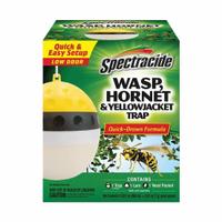 SPECTRACIDE Insect Trap: For Use On Flying Insects, Bait Box Trap, Outdoor Use (MPN HG-97406). Key specifications — Brand: SPECTRACIDE; Indoor/Outdoor Use: Outdoor; Insect Group: Flying; Targeted Insects: Yellowjackets; Color: Black; White; Yellow; Trap Style: Bait Box.